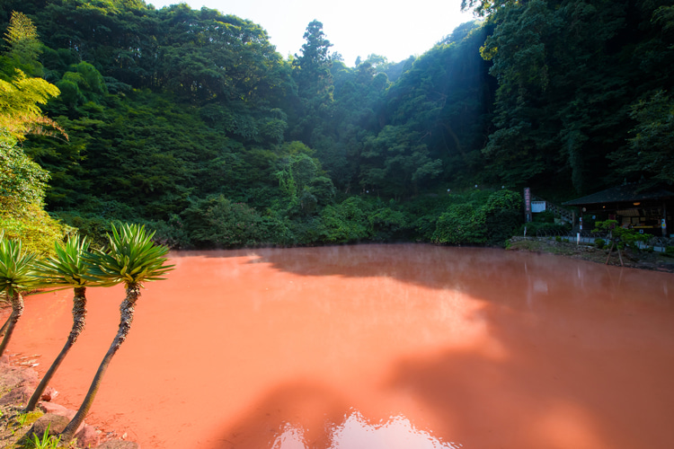 血の池地獄の画像
